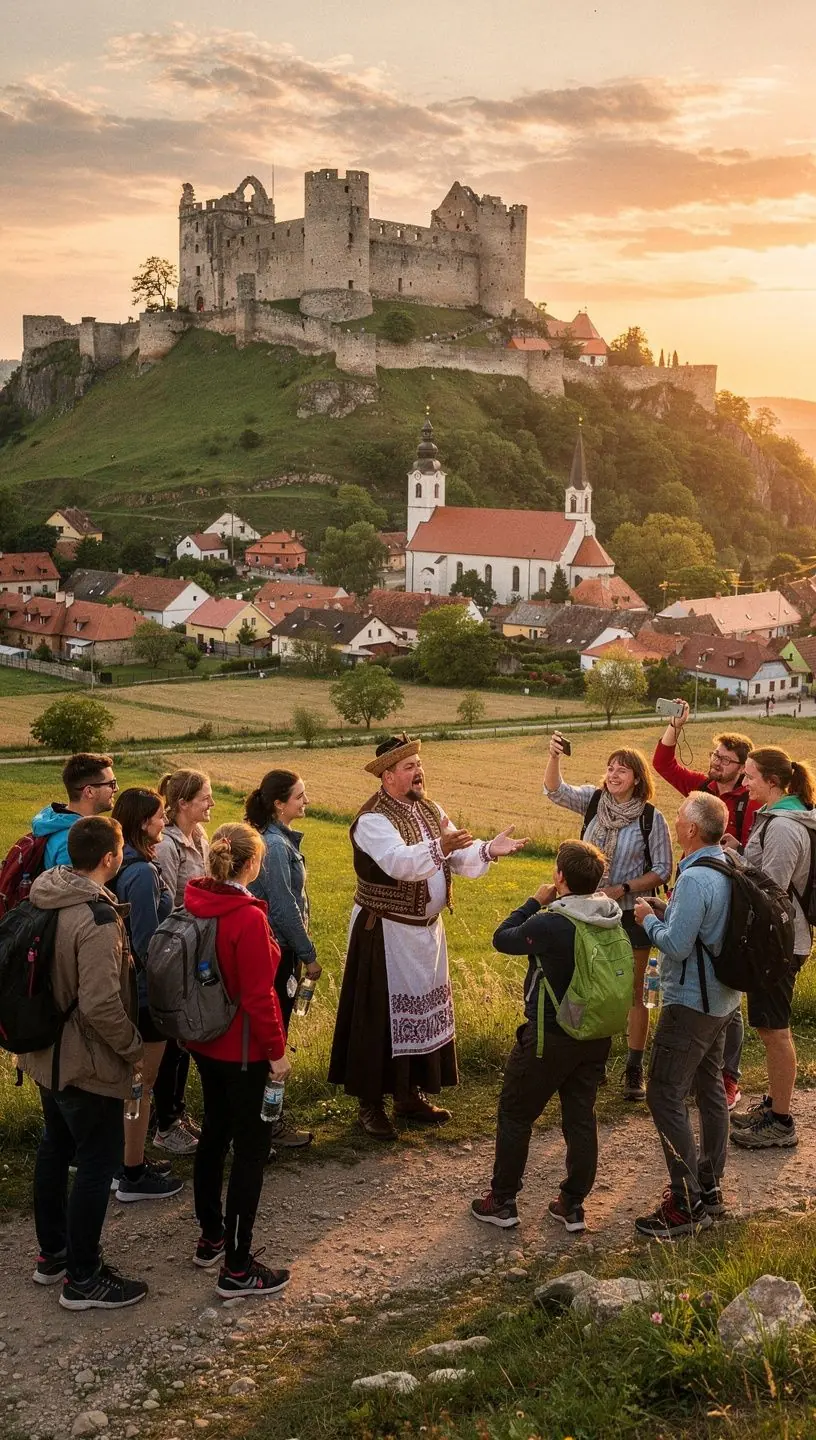 Výstava ručne vyrobených ľudových výrobkov typických pre slovenské regióny.